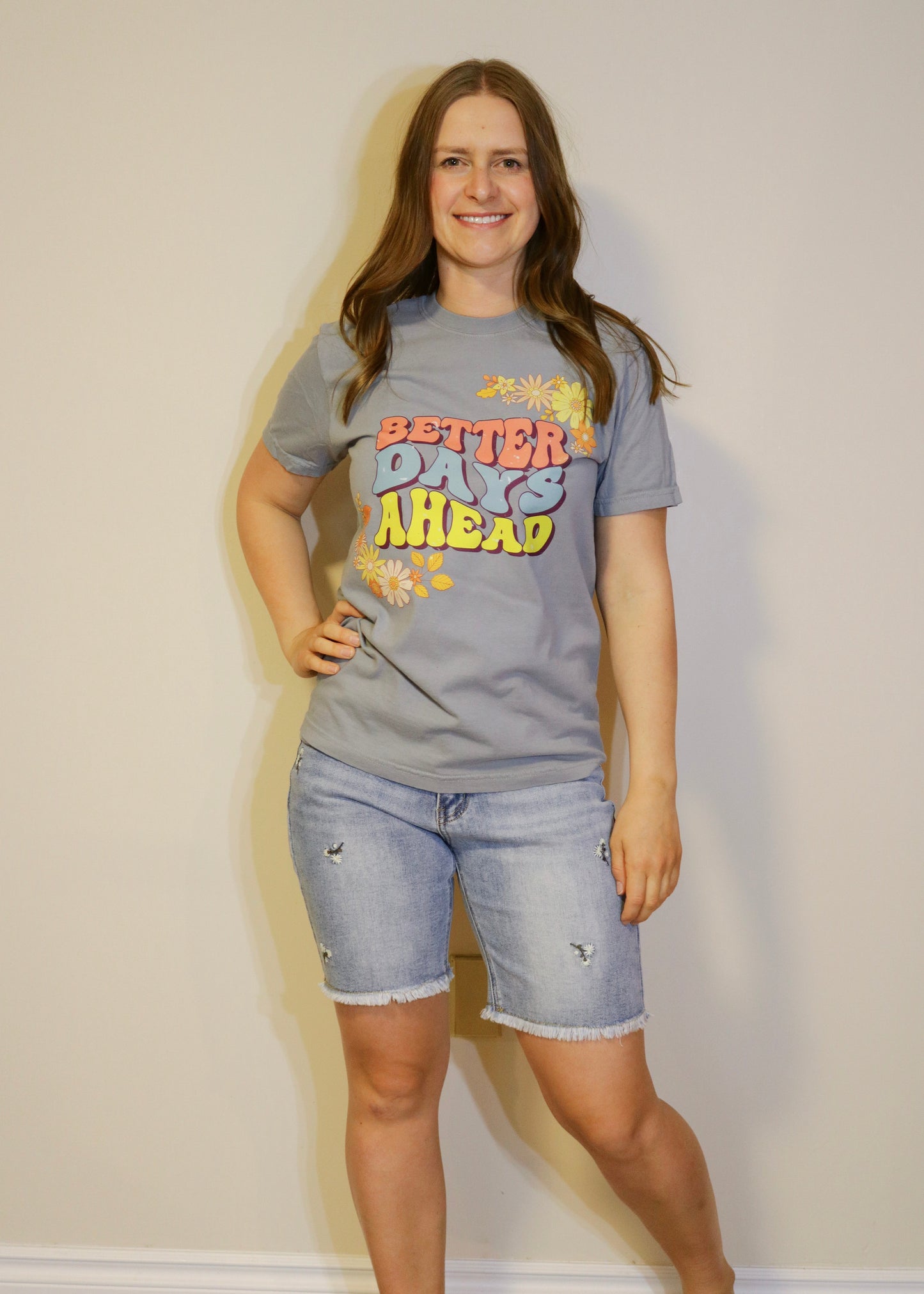 Better Days Ahead Comfort Tee - Granite S-XL