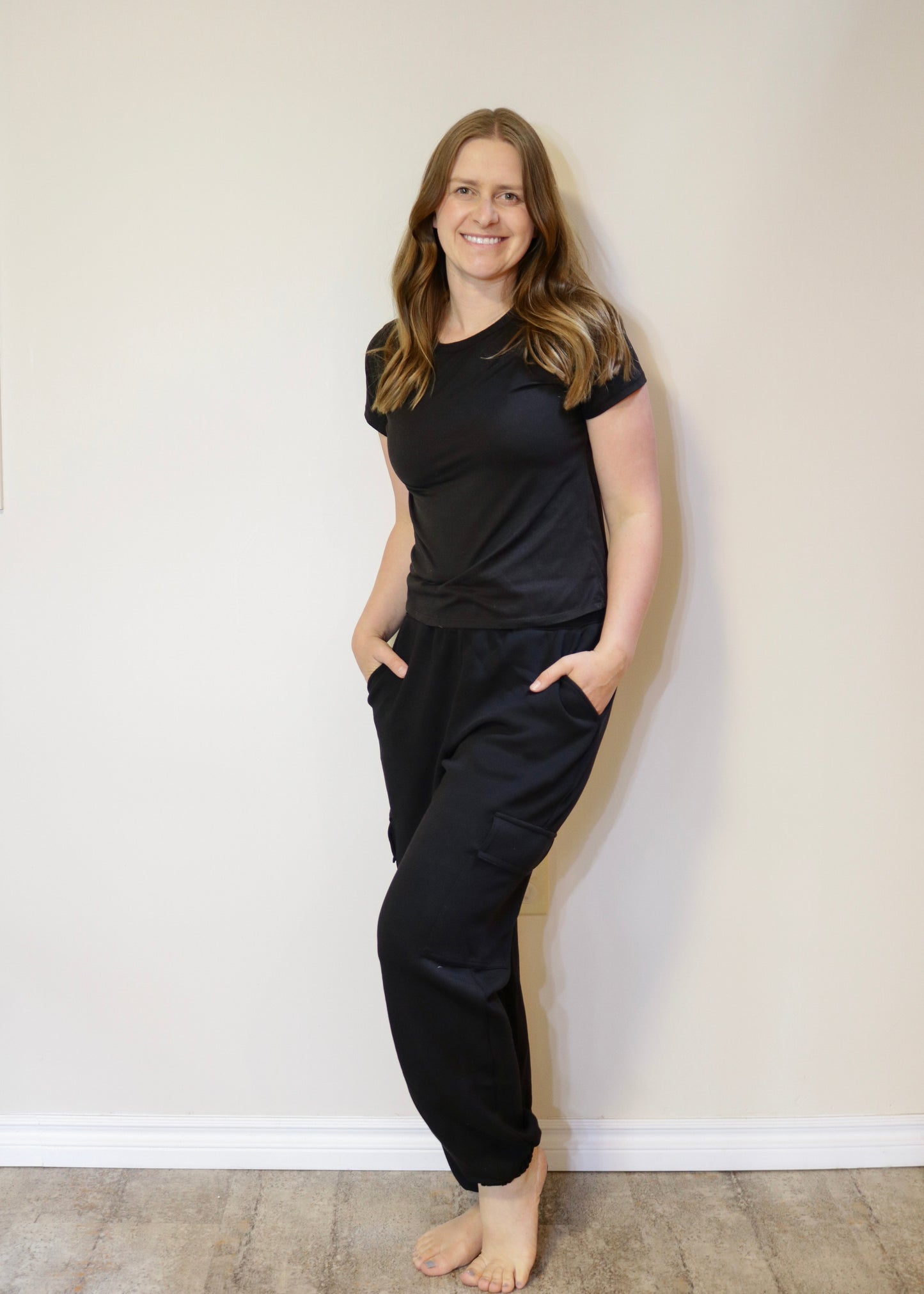 Cargo Jogger Sweatpants - Black S-3XL