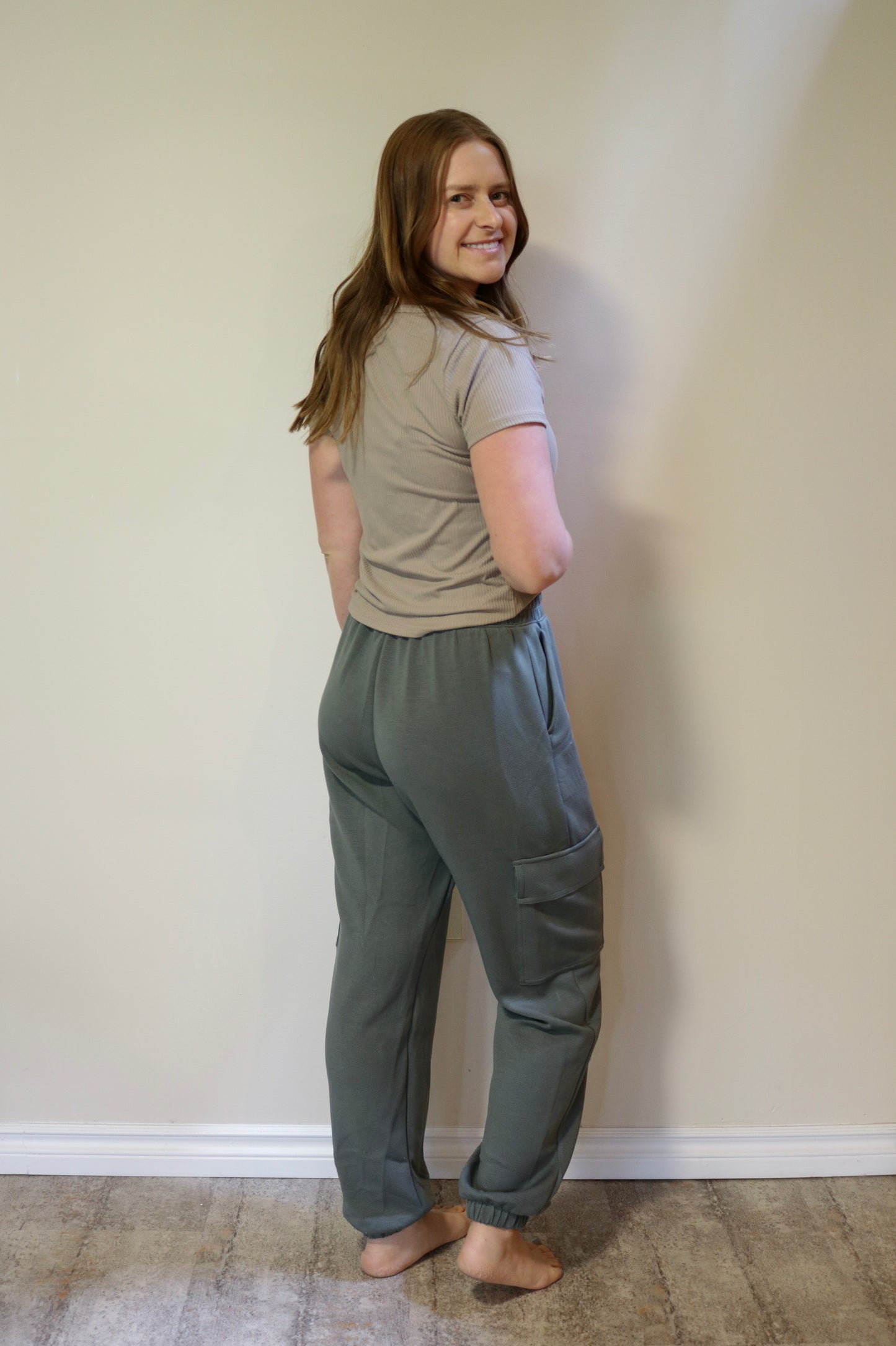 Cargo Jogger Sweatpants - Sage Green S-3XL