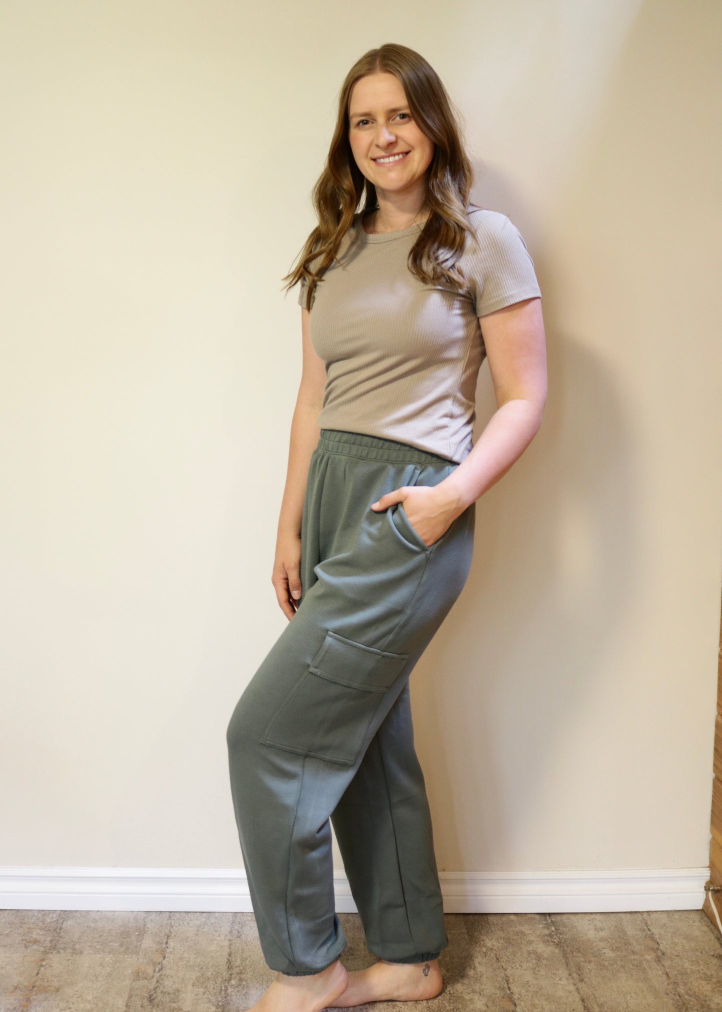 Cargo Jogger Sweatpants - Sage Green S-3XL