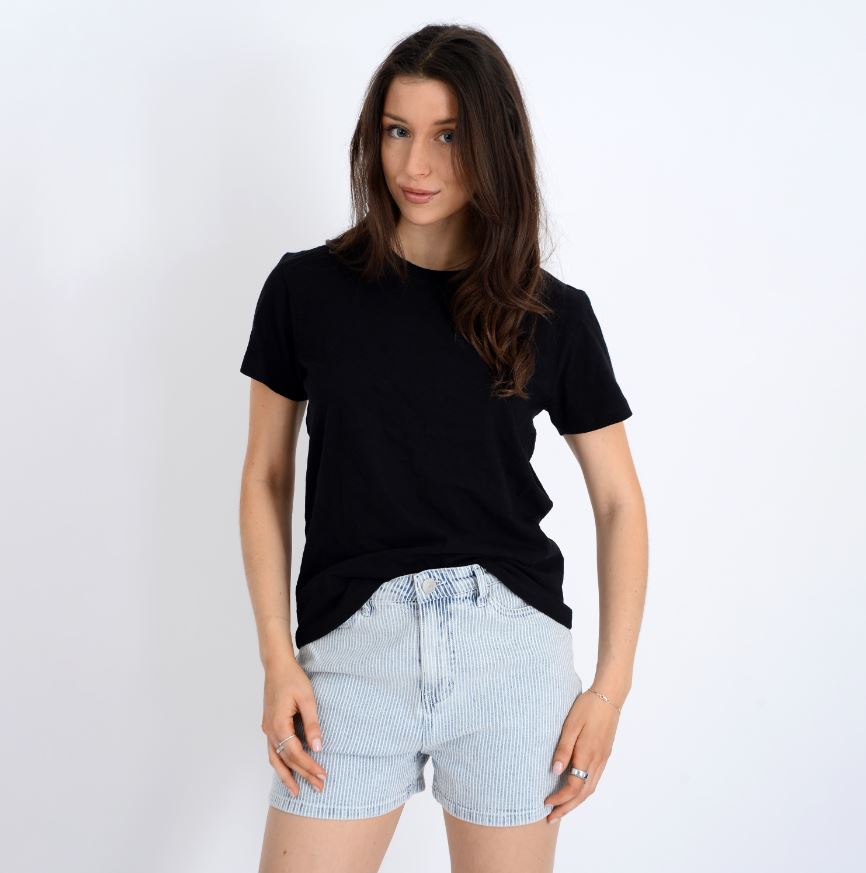 Olivianna Crew Neck Tank Top - Black XS-L