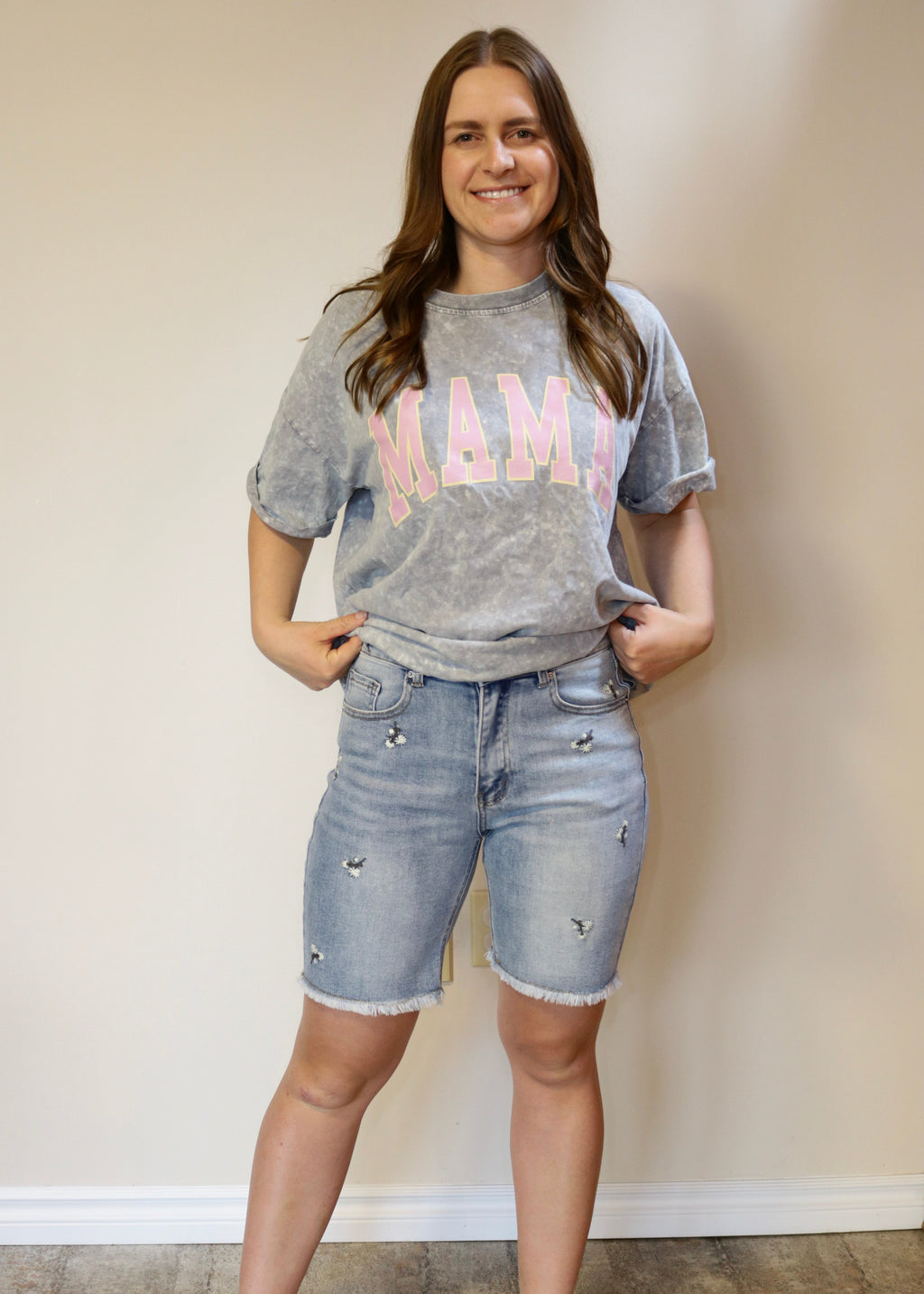 Embroidered Bermuda Short S-XL