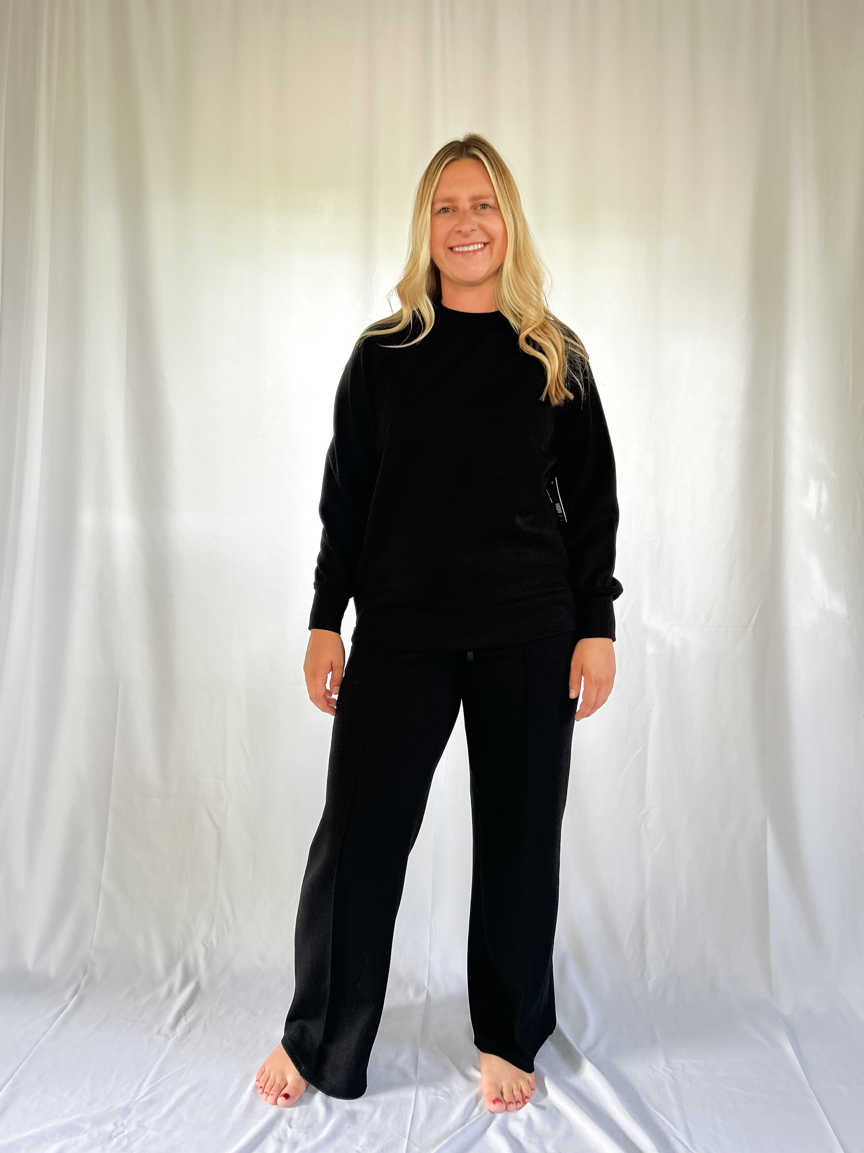 RD Style Penela Pullover with Side Zipper - Black (XS-L)