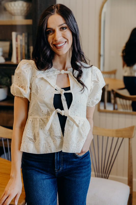 Lace Blouse - Antique Cream (S-XL)