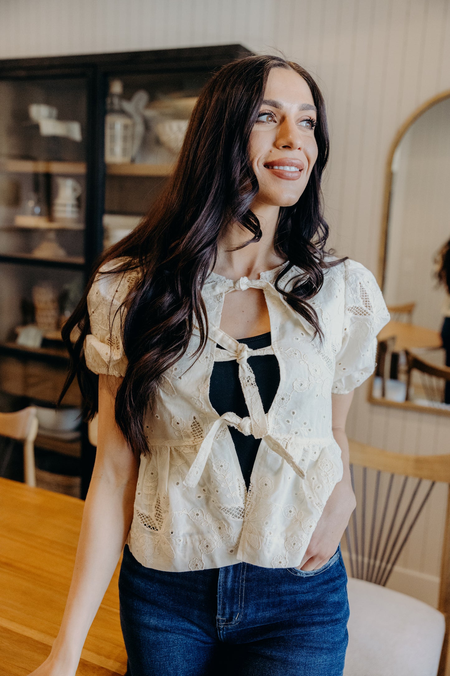 Lace Blouse - Antique Cream (S-XL)