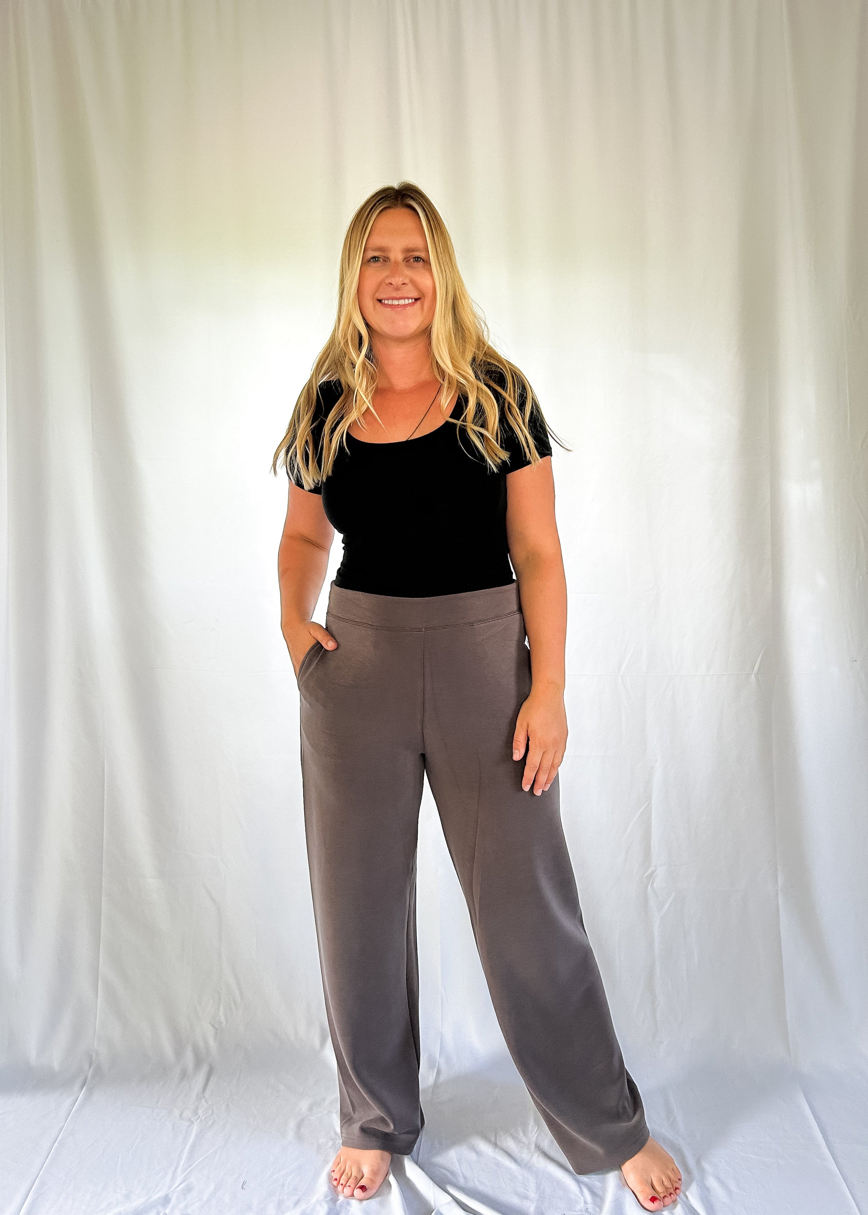 RD Style Victoria Wide Leg Pant- Walnut (XS-XL)