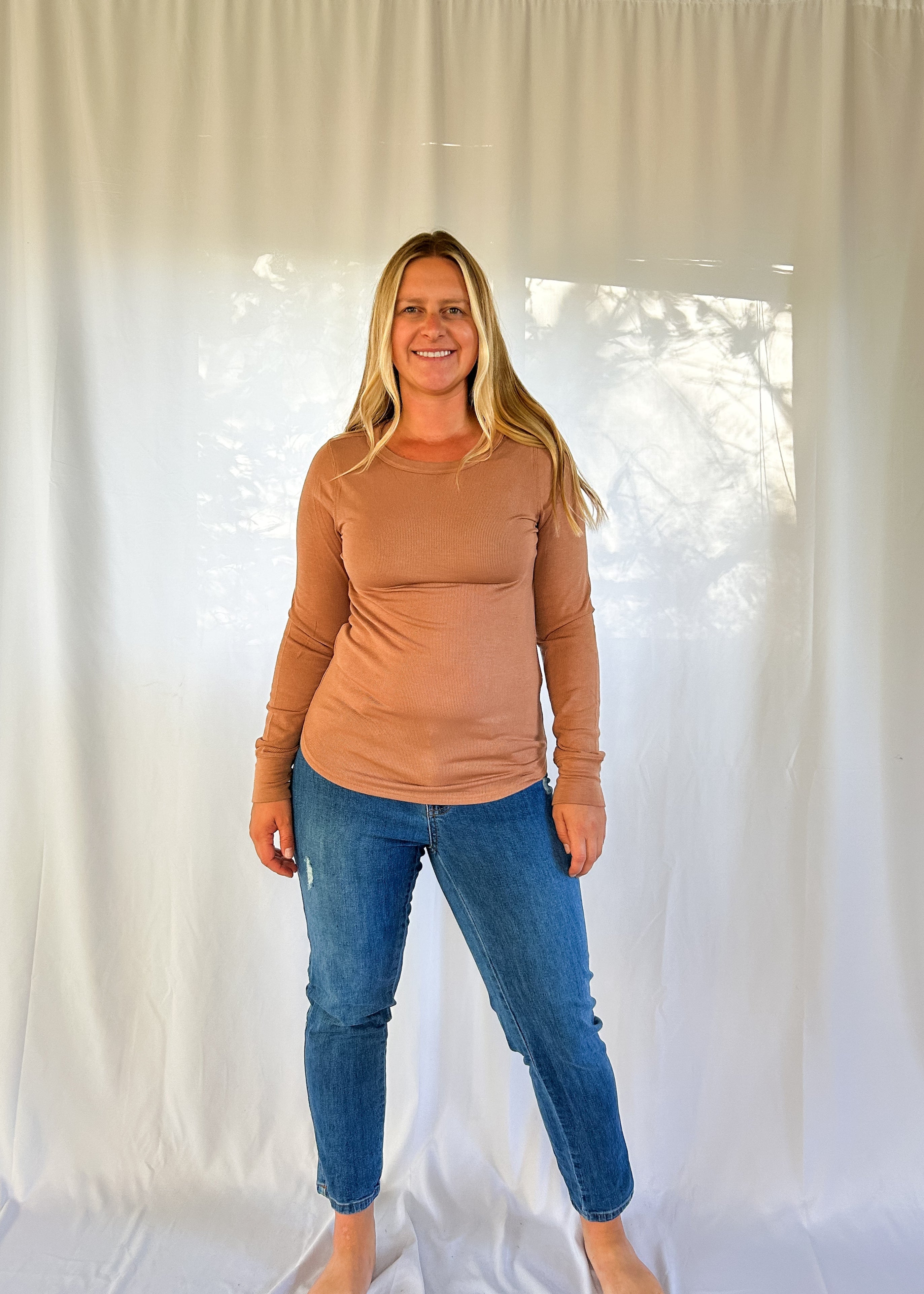 Thread & Supply Stacy Long Sleeve - Light Umber (S-XL)