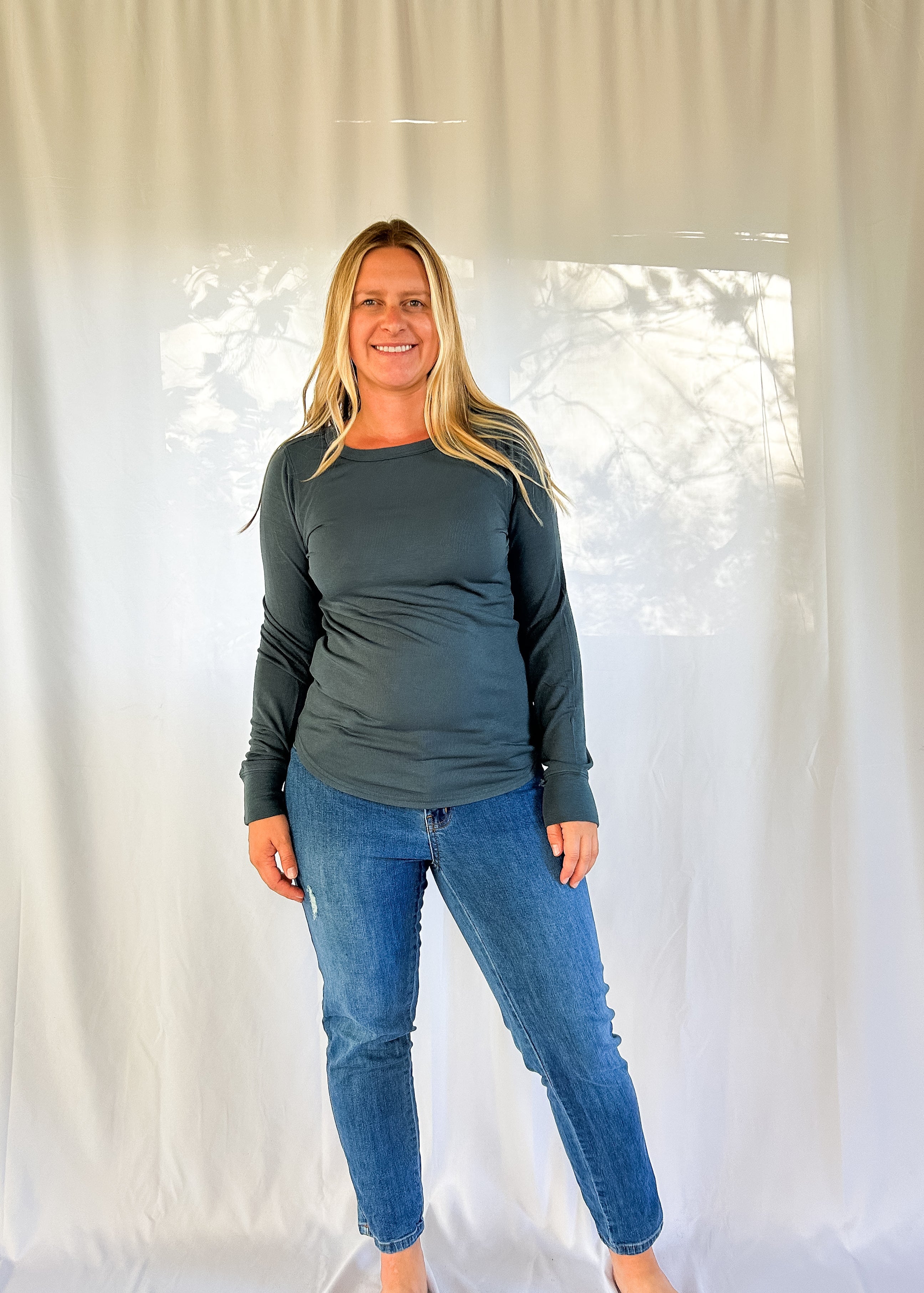 Thread & Supply Stacy Long Sleeve - Dark Spruce (S-XL)