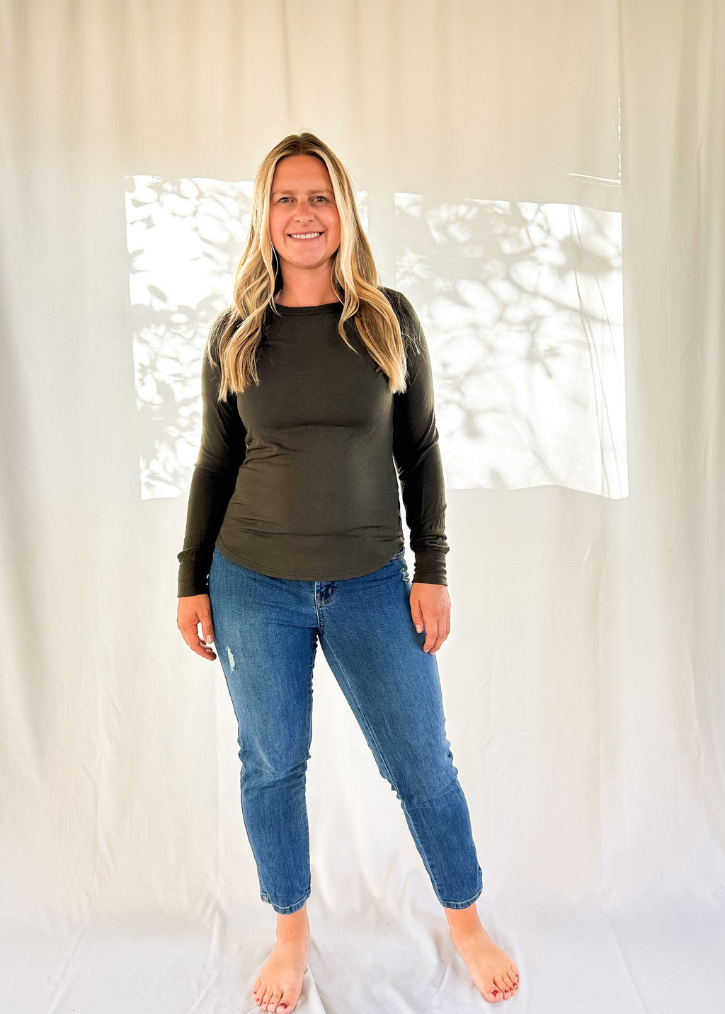 Thread & Supply Stacy Long Sleeve - Eucalyptus (S-XL)