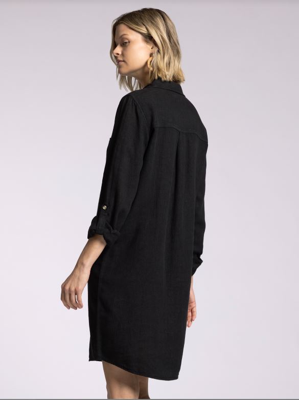 Thread & Supply Fatina Dress - Black Shadow (S-L)