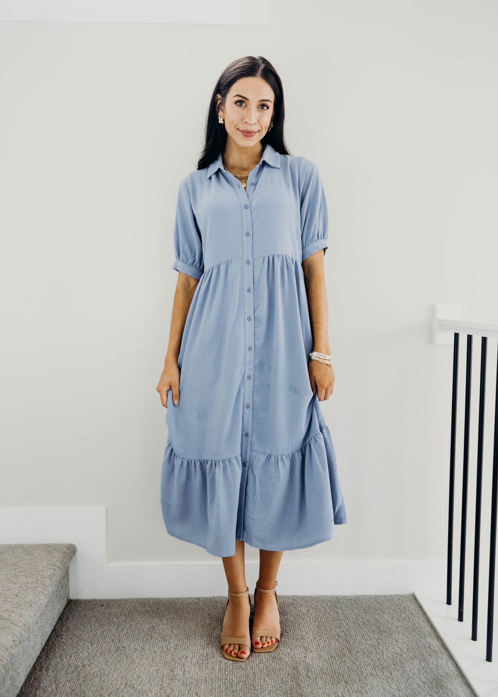 Leo Dress- Breezy Blue (S-XL)