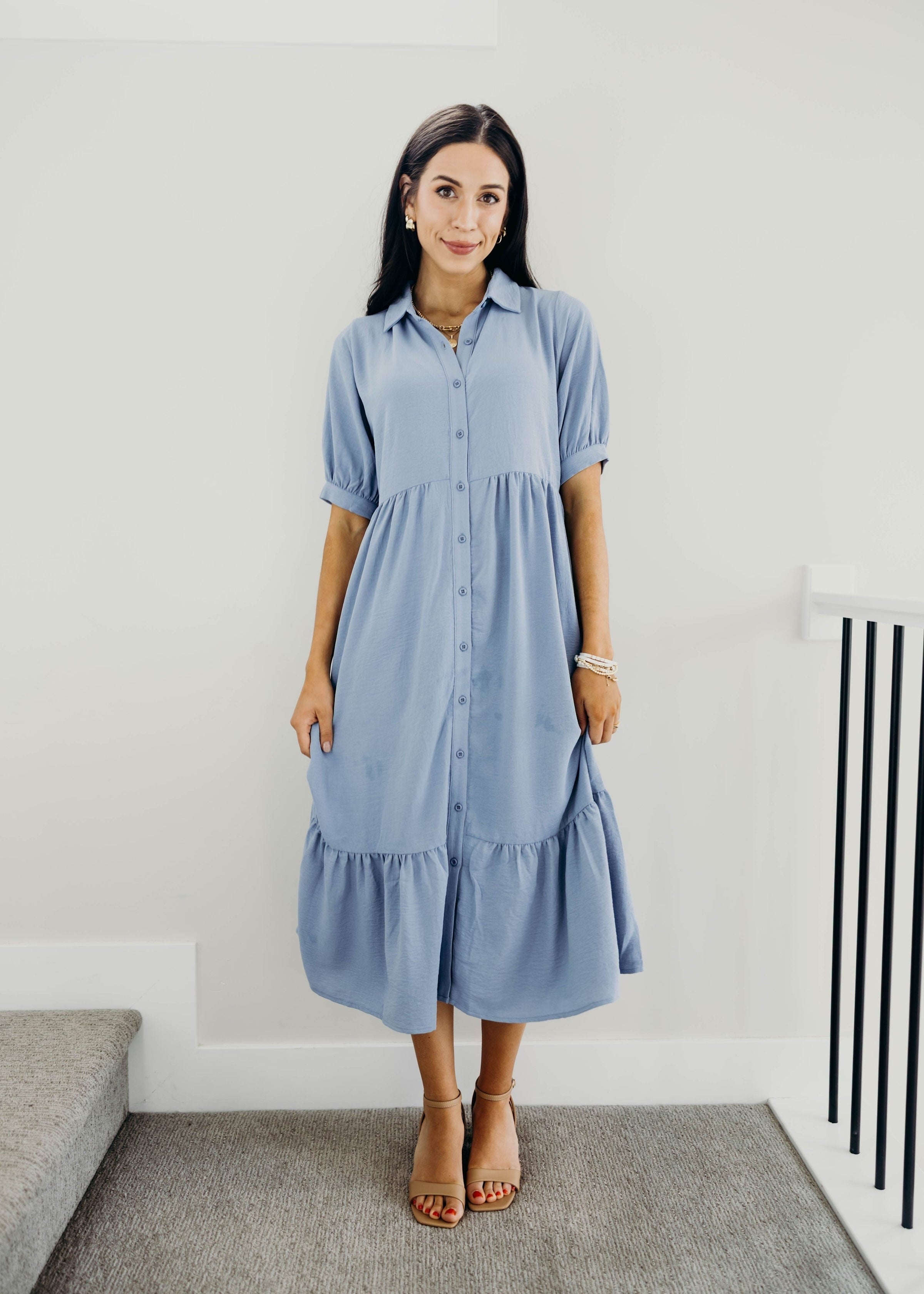 Leo Dress- Breezy Blue (S-XL)