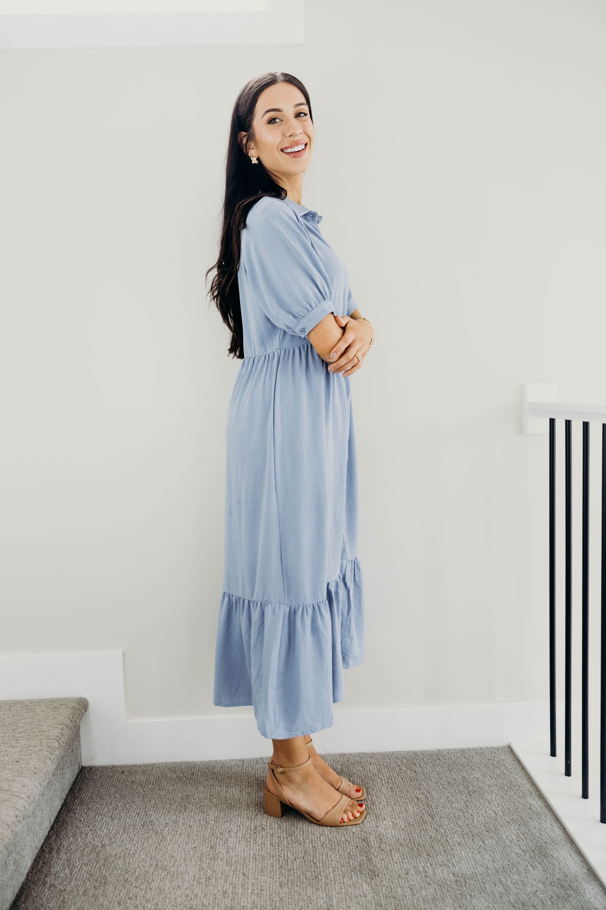 Leo Dress- Breezy Blue (S-XL)
