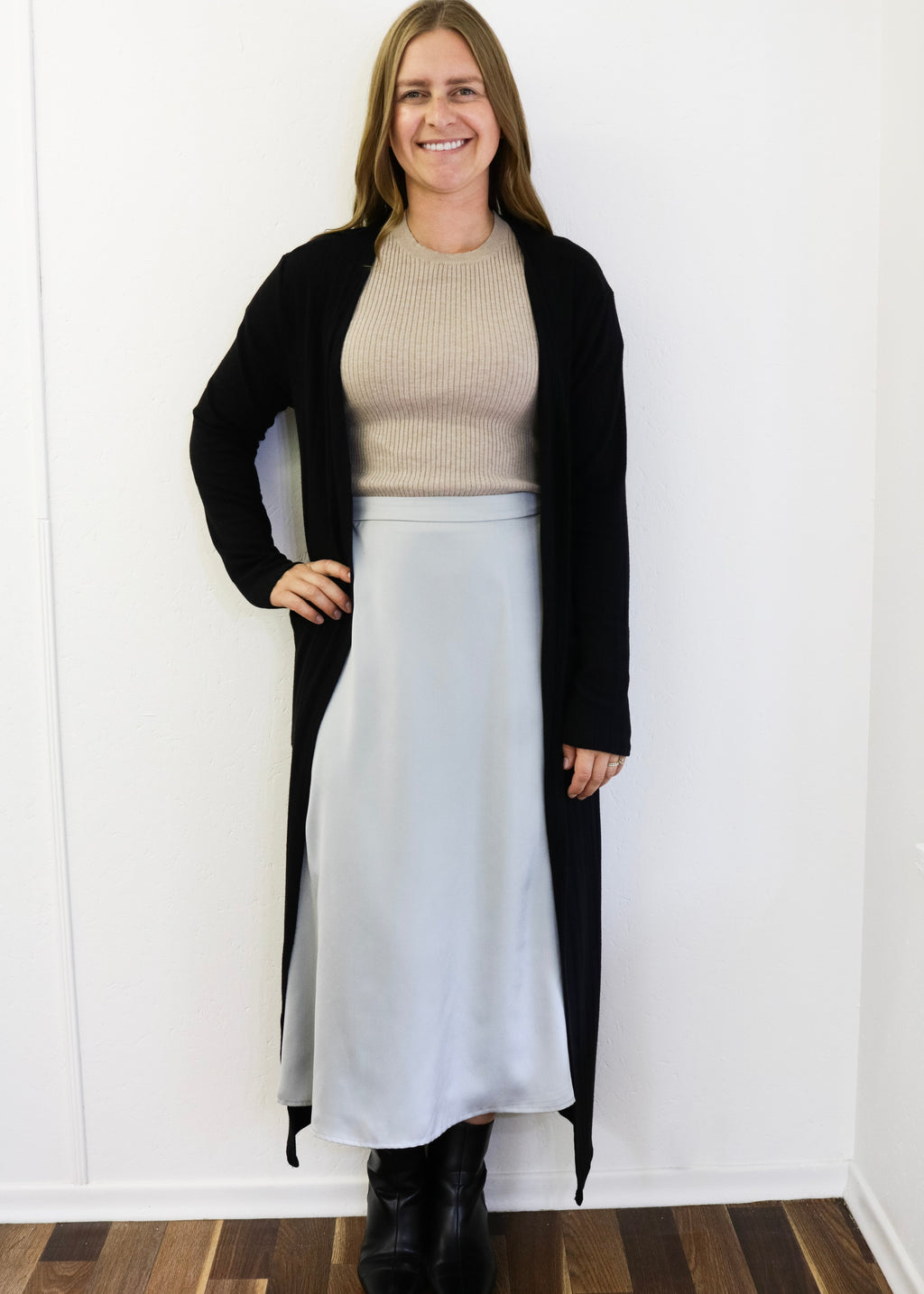 Full Length Cardigan - Black (S-L)