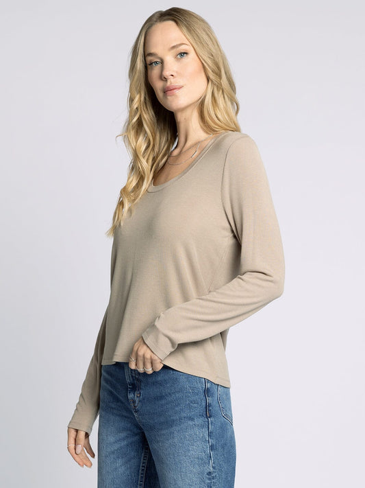 Thread & Supply Lauren Long Sleeve - Taupe (S-XL)