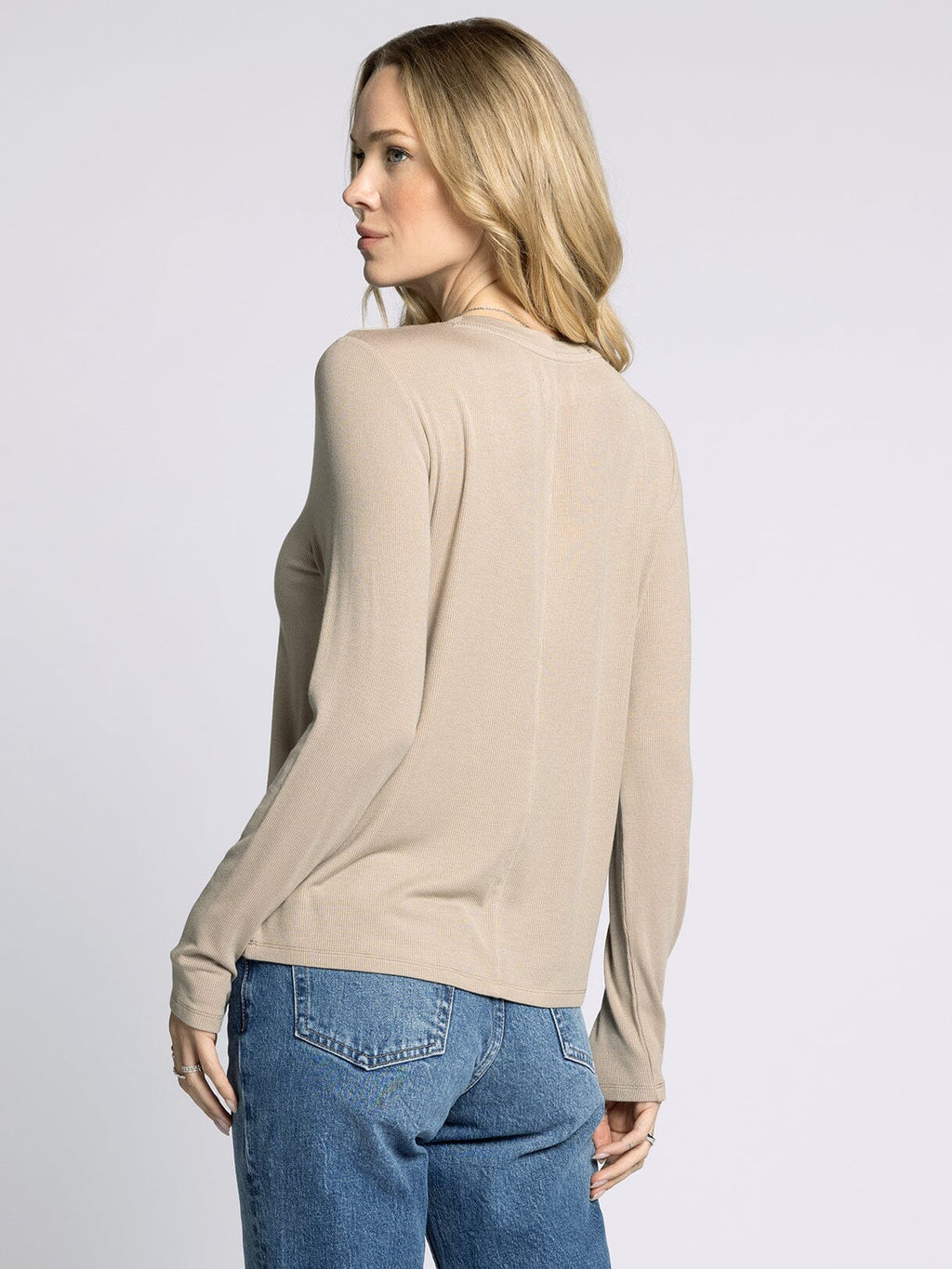 Thread & Supply Lauren Long Sleeve - Taupe (S-XL)