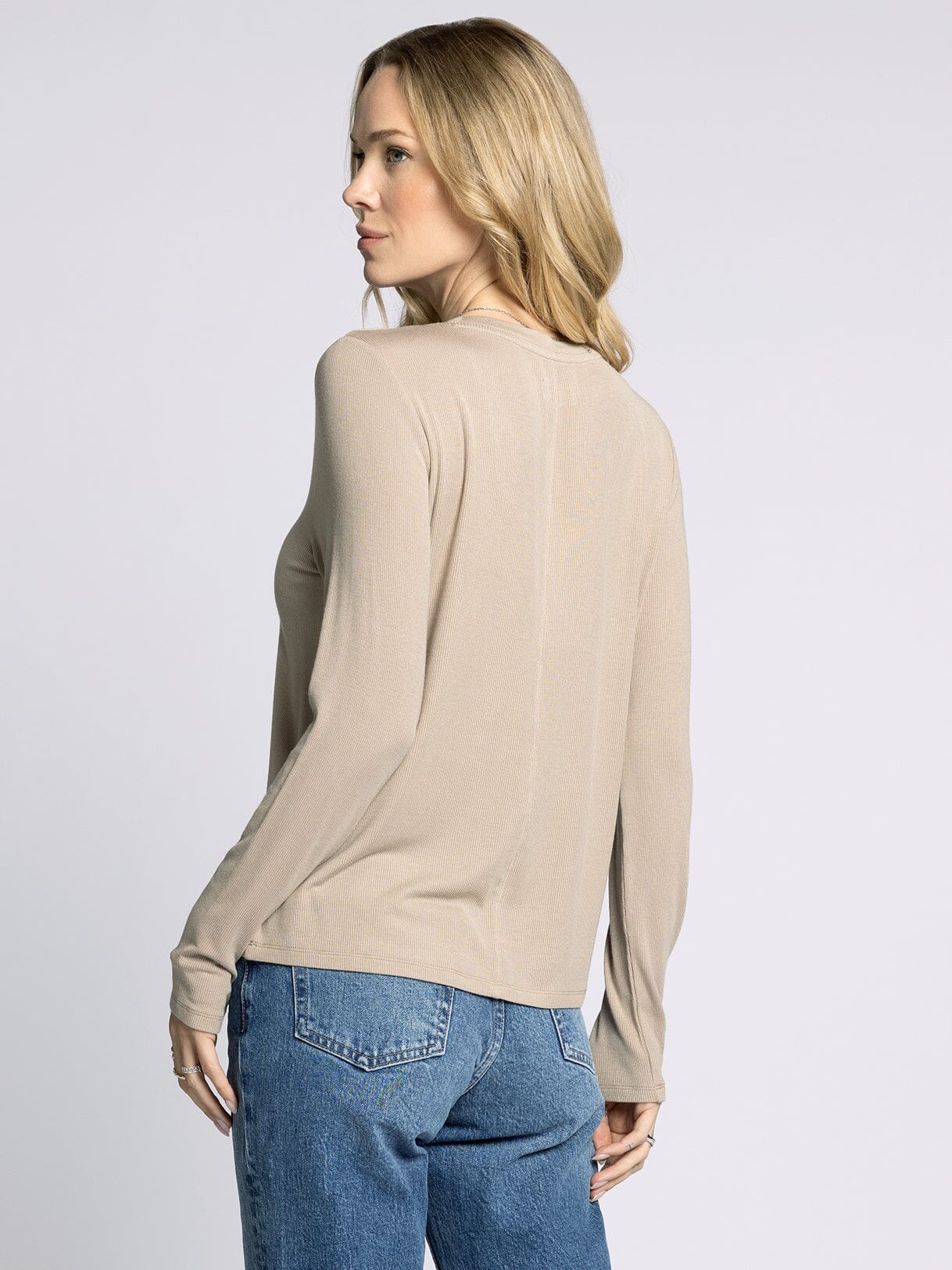 Thread & Supply Lauren Long Sleeve - Taupe (S-XL)