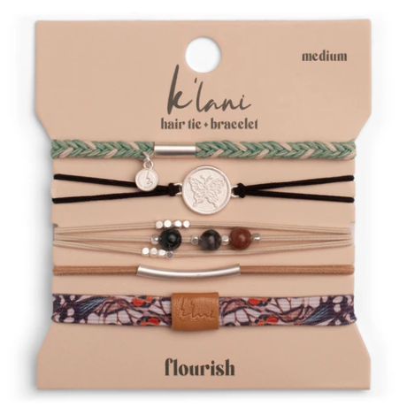 K'Lani Hair Tie Bracelet -Flourish