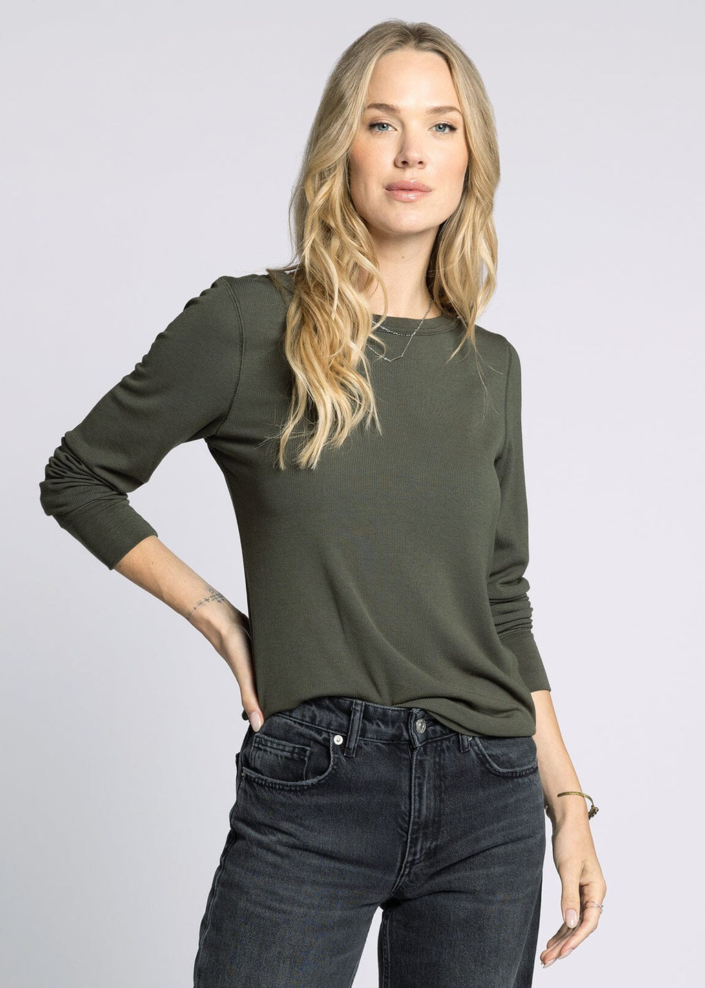 Thread & Supply Stacy Long Sleeve - Eucalyptus (S-XL)