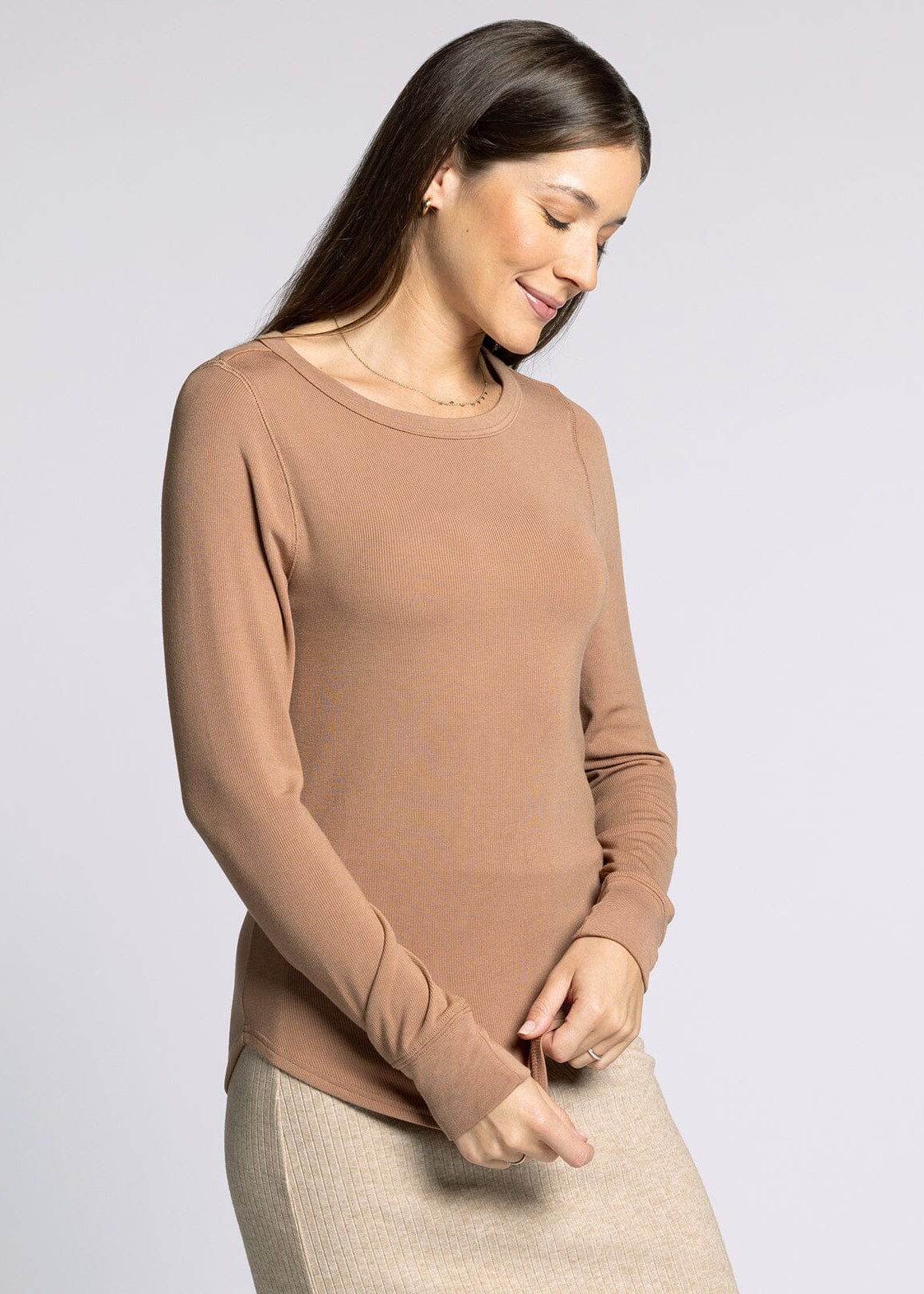 Thread & Supply Stacy Long Sleeve - Light Umber (S-XL)